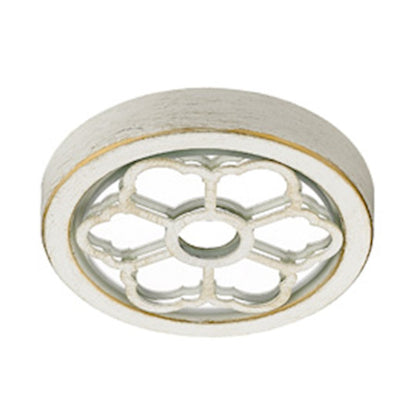 6 Light Chandelier, French White