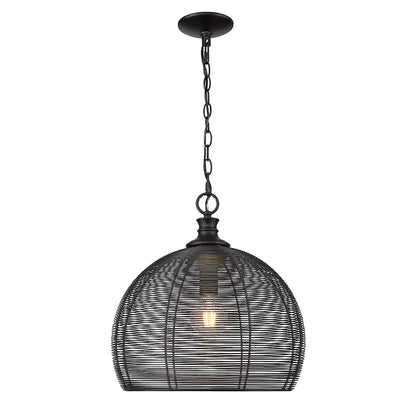 Medium Pendant, Matte Black