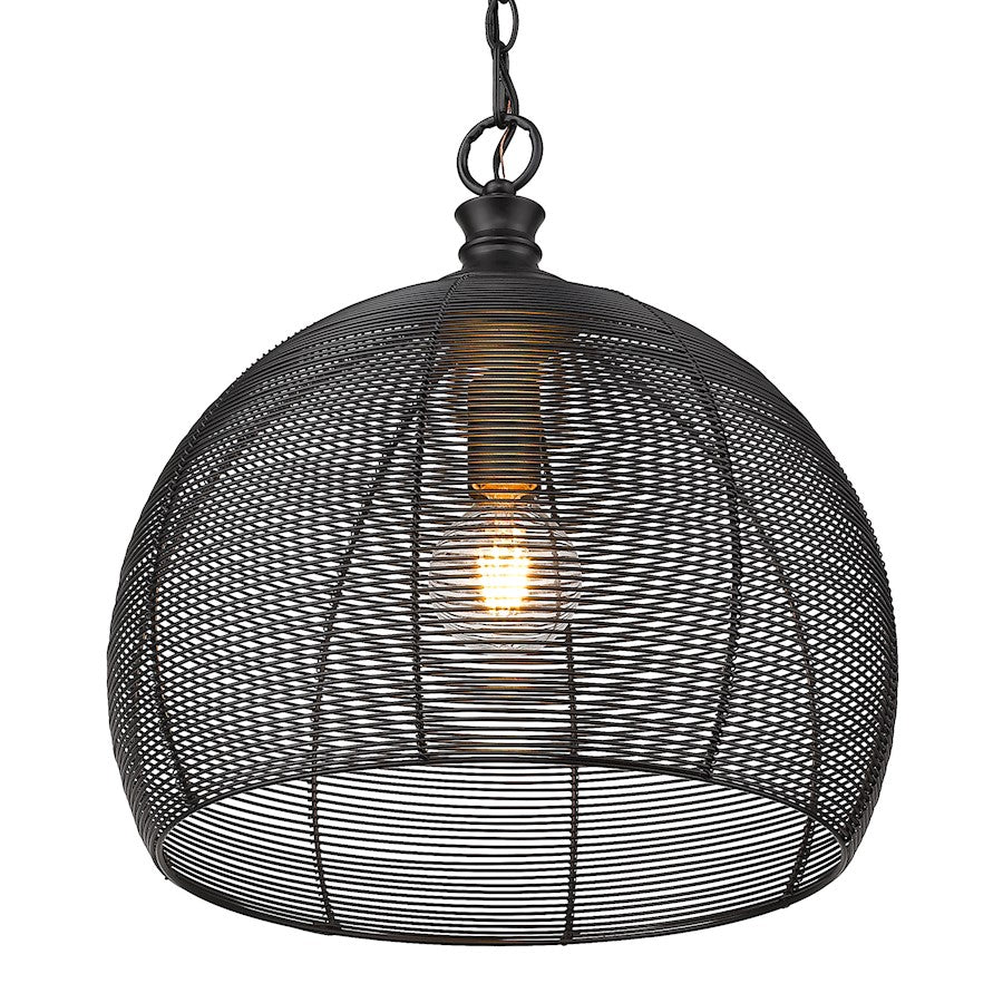 Medium Pendant, Matte Black