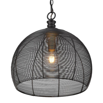 Medium Pendant, Matte Black