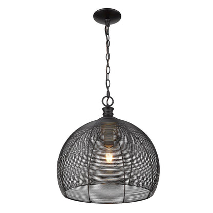 Medium Pendant, Matte Black