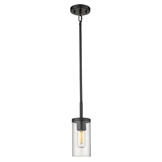 1 Light Mini Pendant, Ribbed