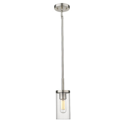 1 Light Mini Pendant, Ribbed