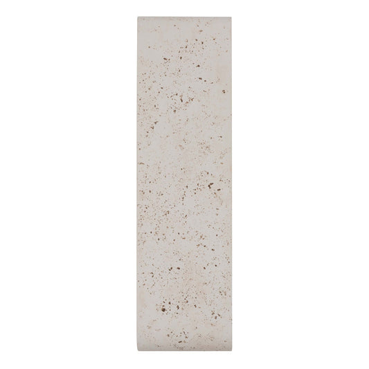 Golden Lighting Stela 24in LED Outdoor Wall Light | Modern White Travertine Concrete | Entryway & Patio | 23.75 x 1.75 x 6.25 in | Model 7280-OWL24 WT