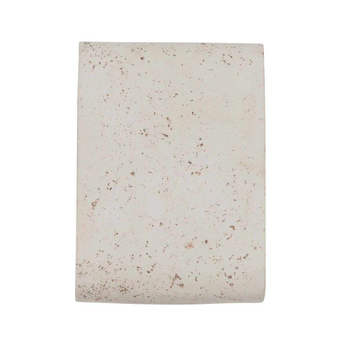 Golden Lighting Stela 9in Integrated LED Outdoor Wall Light | Modern White Travertine Concrete | Entryway & Patio | Model 7280-OWL9 WT