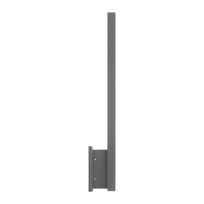 Golden Lighting Enso 18in Integrated LED Outdoor Wall Light | Modern Smooth Gray Aluminum | Entryway & Patio | 369.5 Lumens | Model 8432-OWL18 SGY