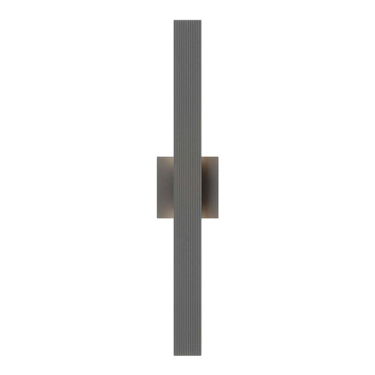 Golden Lighting Enso 24in Integrated LED Outdoor Wall Light | Modern Smooth Gray Aluminum | Entryway & Patio | Model 8432-OWL24 SGY