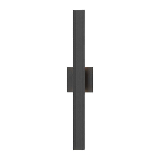 Golden Lighting Enso 24in 1-Light Outdoor Wall Light | Modern Textured Black Aluminum | Entryway & Patio | 24 x 2.75 x 4.5 in | Model 8432-OWL24 TBK