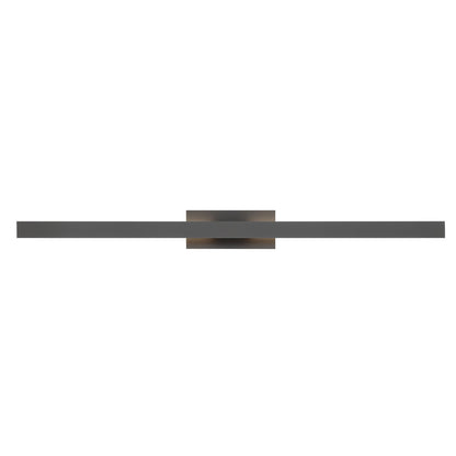 Golden Lighting Enso 51in Integrated LED Outdoor Wall Light | Modern Smooth Gray Aluminum | Entryway & Patio | Model 8432-OWL51 SGY