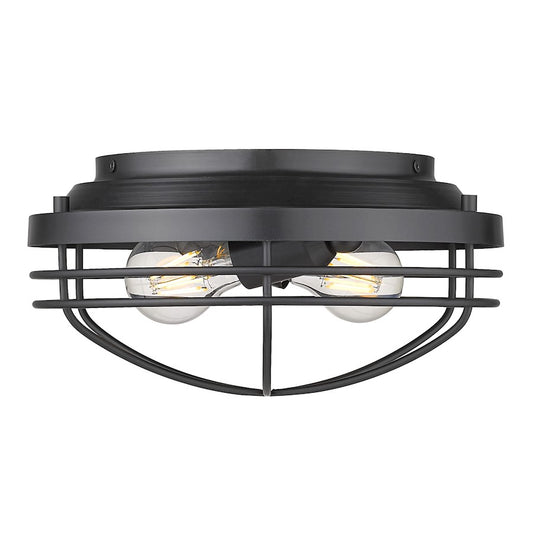 Golden Lighting Seaport 2 Light Flush Mount