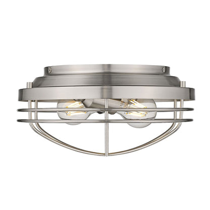 Golden Lighting Seaport 2 Light Flush Mount