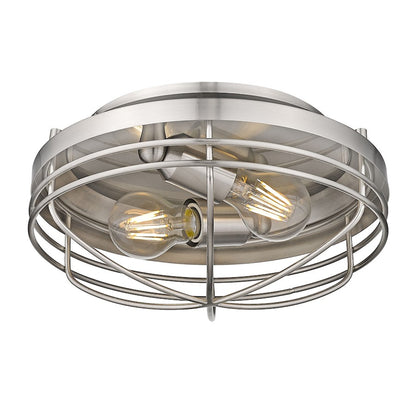 Golden Lighting Seaport 2 Light Flush Mount