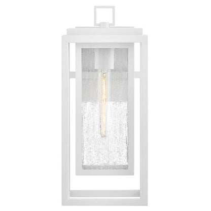 Hinkley Lighting Republic 1Lt Outdoor 16" Wall Mount, White/Clear Seedy