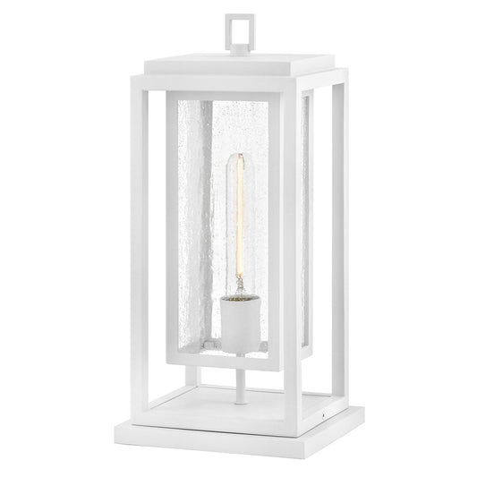 Hinkley Republic 1Lt Outdoor Pier Mount/3.5W, White/Clear Seedy - 1007TW-LV