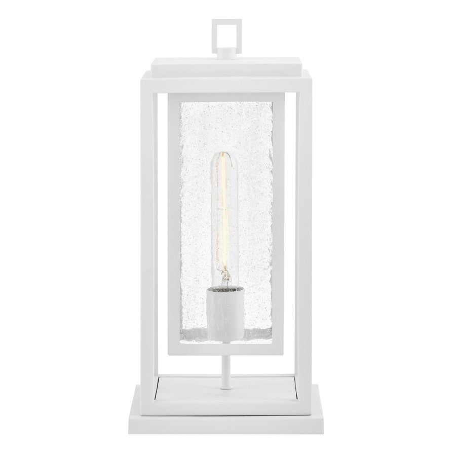 Hinkley Republic 1Lt Outdoor Pier Mount/3.5W, White/Clear Seedy