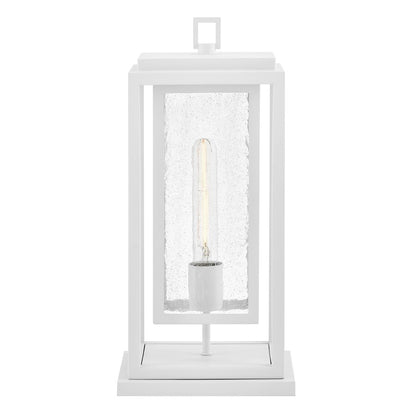 Hinkley Republic 1Lt Outdoor Pier Mount/3.5W, White/Clear Seedy