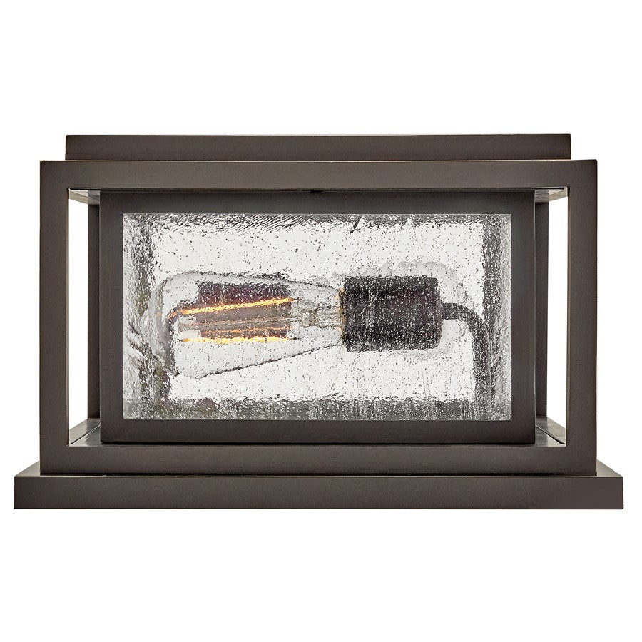 Hinkley Lighting Republic 2Lt Outdoor Pier Mount/8W, Bronze/Clear Seedy