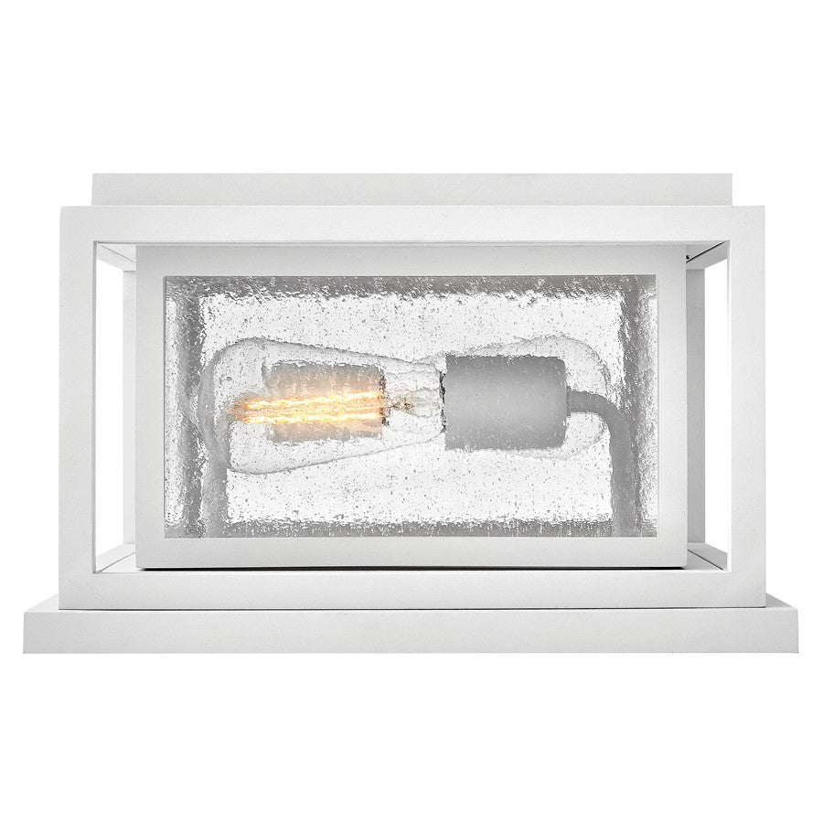 Hinkley Lighting Republic 2Lt Outdoor Pier Mount/8W, White/Clear Seedy
