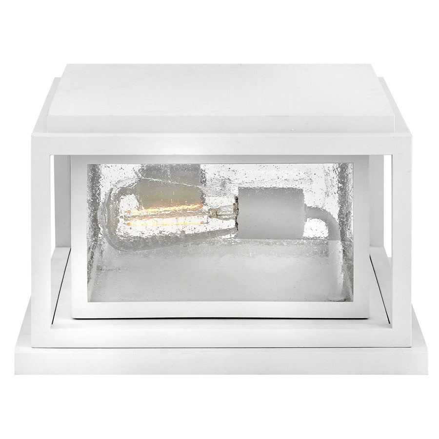 Hinkley Lighting Republic 2Lt Outdoor Pier Mount/8W, White/Clear Seedy