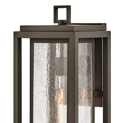 Hinkley Lighting Republic 1Lt Outdoor Wall Mount, Bronze/Clear Seedy