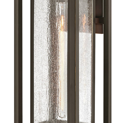 Hinkley Lighting Republic 1Lt Outdoor Wall Mount, Bronze/Clear Seedy