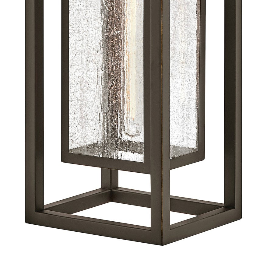 Hinkley Lighting Republic 1Lt Outdoor Wall Mount, Bronze/Clear Seedy