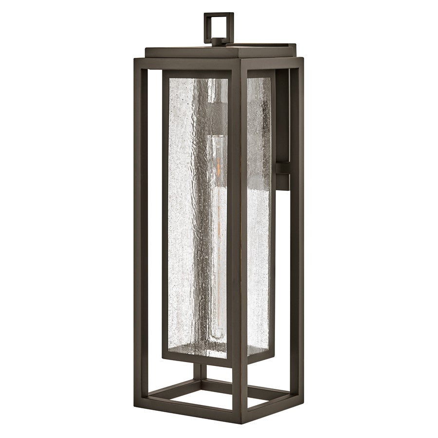 Hinkley Lighting Republic 1Lt Outdoor Wall Mount, Bronze/Clear Seedy