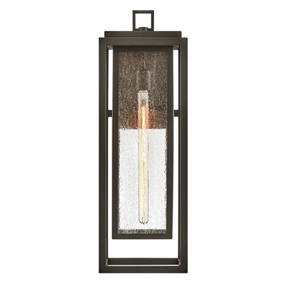 Hinkley Lighting Republic 1Lt Outdoor Wall Mount, Bronze/Clear Seedy