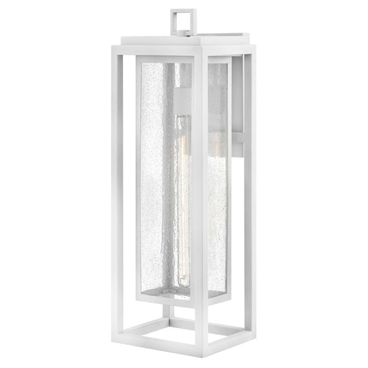 Hinkley Lighting Republic 1Lt Outdoor 27" Wall Mount, White/Clear Seedy - 1009TW