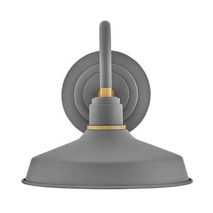 Hinkley Foundry Classic 1Lt Outdoor Wall Mount, Dark Matte Grey