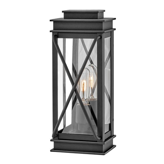 1 Light Outdoor Wall Sconce, Black