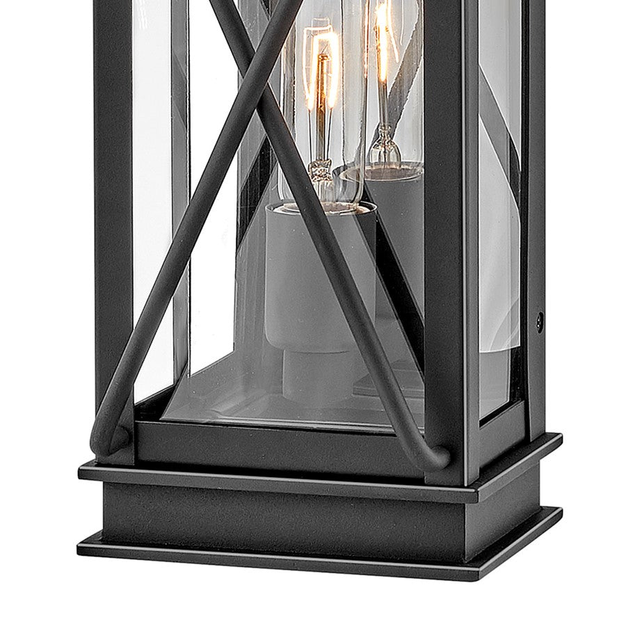 1 Light Outdoor Wall Sconce, Black