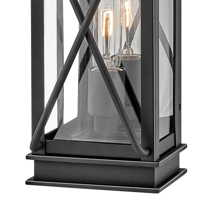 1 Light Outdoor Wall Sconce, Black