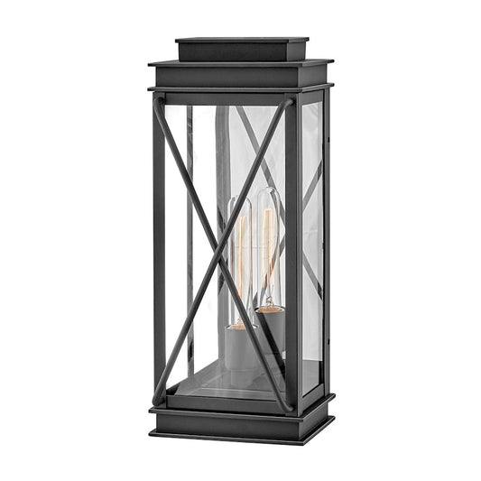 1 Light Outdoor Wall Sconce, Black