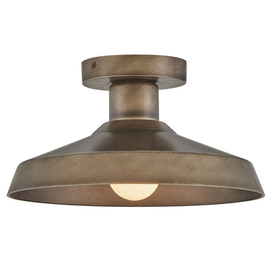 Hinkley Lighting Forge 1 Light Outdoor Flush Mount, Burnished Bronze - 12072BU