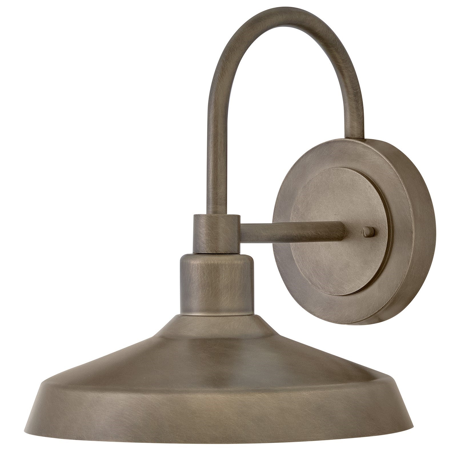 Hinkley Forge 13in 1-Light Outdoor Wall Mount | Industrial Burnished Bronze Composite | Entryway & Covered Patio | 13 x 12 x 13 in | Model 12075BU