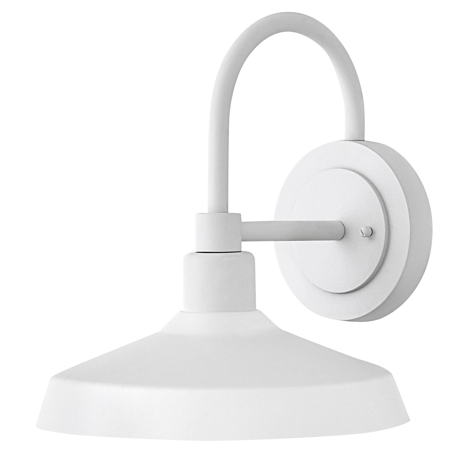 Hinkley Forge 13in 1-Light Outdoor Wall Mount | Industrial Textured White Composite | Entryway & Covered Patio | 13 x 12 x 13 in | Model 12075TW