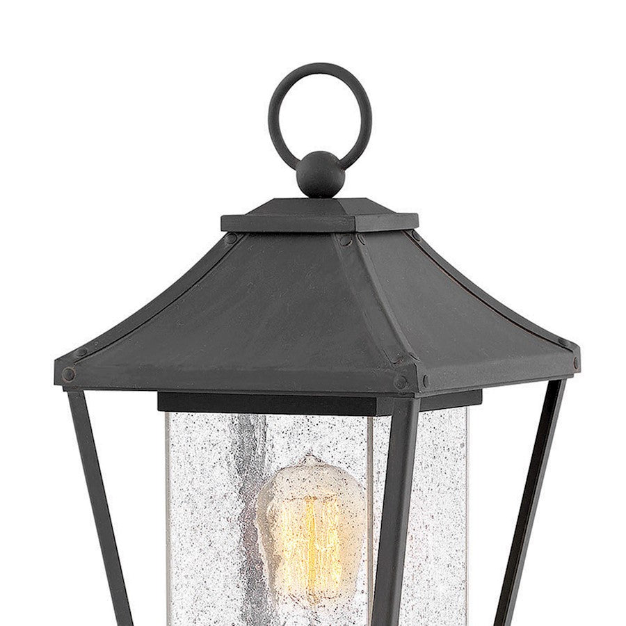 Hinkley Lighting Palmer 1 Light Post Top/Pier Mount, Museum Black