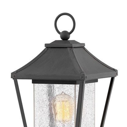 Hinkley Lighting Palmer 1 Light Post Top/Pier Mount, Museum Black