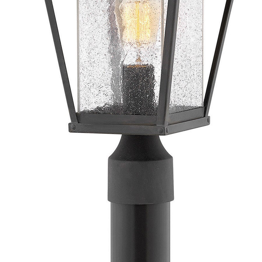 Hinkley Lighting Palmer 1 Light Post Top/Pier Mount, Museum Black