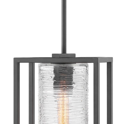 Hinkley Lighting Pax 1 Light Hanging Lantern, Satin Black