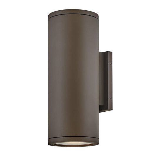 Hinkley Silo 2Lt Outdoor Wall Mount, Arch Bronze/Etched - 13595AZ-LL