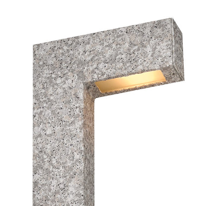 Hinkley Atlantis 1Lt 12V Sm.LED Path Light, Quarry Stone/Clear Etched