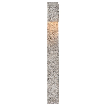 Hinkley Atlantis 1Lt 12V Sm.LED Path Light, Quarry Stone/Clear Etched