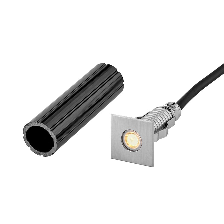 Hinkley Lighting Dot Landscape LED Button Light, Steel