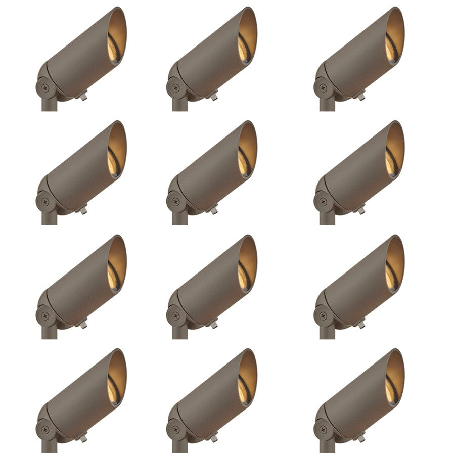 Hinkley Lighting SpotLt 1Lt Landscape Accent, Brown/Clear Lens - 1536TXB-12