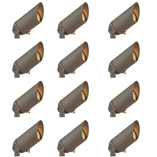 Hinkley Lighting SpotLt 1Lt Landscape Accent, Brown/Clear Lens - 1536TXB-12