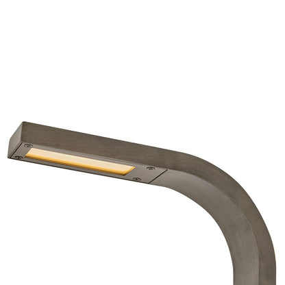 Hinkley Rift 12V LED Path Light, Burnished Bronze/White Polycarbonate