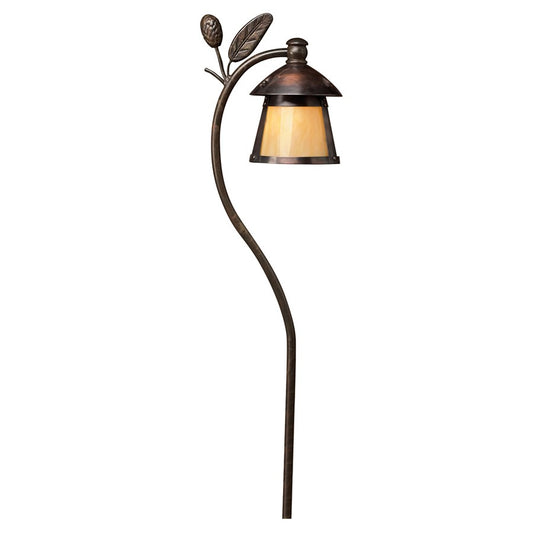 Hinkley Lighting Aspen Led Path Light, Sienna Bronze/Honey Art