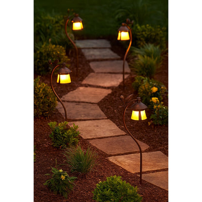 Hinkley Lighting Aspen Led Path Light, Sienna Bronze/Honey Art